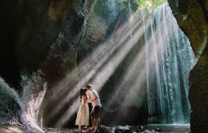 Tukad Cepung Waterfall on Bali Honeymoon Trip